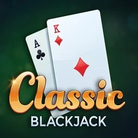 Classic Blackjack online game logo by Red Tiger Gaming on punterzs.com