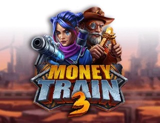 Money Train 3 slot logo by Relax Gaming at Punterz Casino