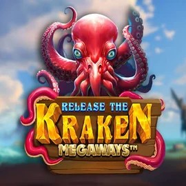 Release the Kraken Megaways slot logo by Pragmatic Play at Punterz Casino