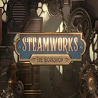 Steamworks The Workshop slot logo by Peter & Sons at Punterz Casino
