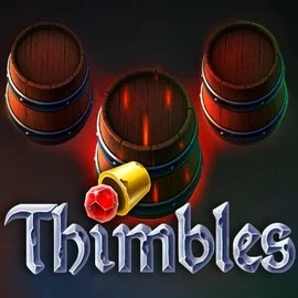 Thimbles slot logo by Evoplay at Punterz CasinoThimbles